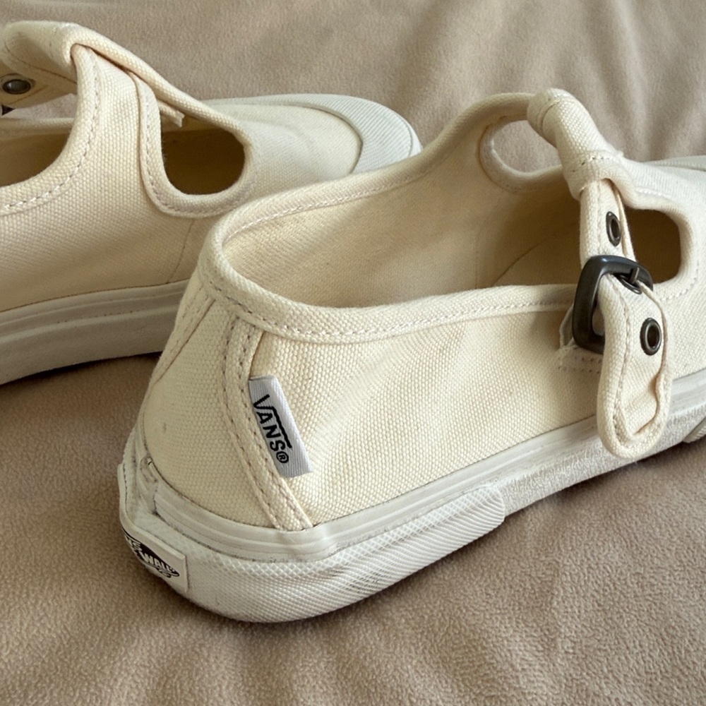 Vans Mary Jane Style 93 Buckle Strap Women’s Shoes Classic cream Canvas Size 6.5 - Picture 13 of 13